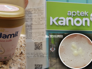 "Kanon" aptekdən alınan uşaq yeməyi xarab çıxdı - Araşdırma başladı - FOTO