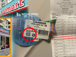 "Bolmart"da qiymət fərqi iddiası: rəfdə başqa, kassada başqa məbləğ